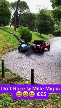 Mille Miglia Drift Madness_ Expensive Vintage Cars Near Crash!   #drift #carfail #millemiglia