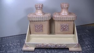 Переделка 2 пластиковых канистр и картонной коробки . Идея для хранения мелочей