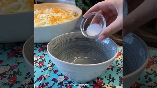 Салат из свежей капусты | Быстрые рецепты | Тик Ток #Shorts