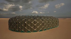 Stadium w Kinetic Facade - #rhino  7 & #grasshopper