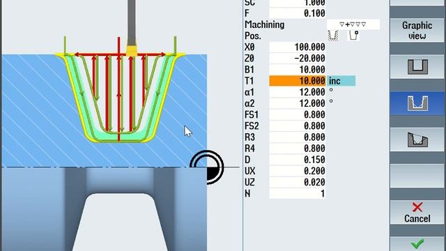 OD Grooving Cycle Siemens | Grooving Cycle For CNC Turning Siemens Controller смотреть онлайн