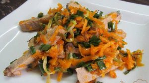 Салат из тыквы и мяса