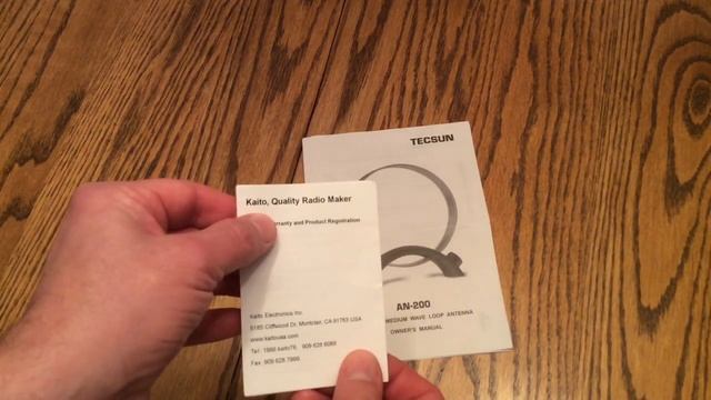Tecsun AM Radio Broadcast Band Loop Antenna Demo смотреть онлайн
