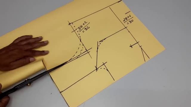 कटोरी ब्लाउज कटिंग का ये तरीका जान लो , ब्लाउज कटिंग हो जाएगी आसान | 34 inch katori blouse cutting смотреть онлайн