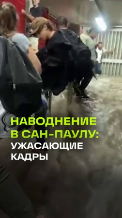 Наводнение в Сан-Паулу: город затоплен, люди спасаются от воды. Стихия унесла жизни 96 человек