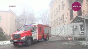 Восемь пожарных пострадали во время террористических атак в Алматы