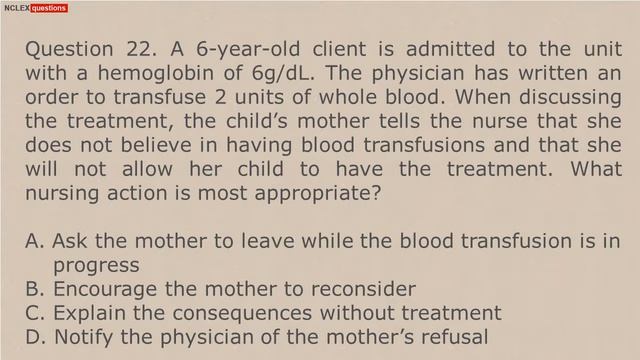 NCLEX RN Practice Test Questions смотреть онлайн