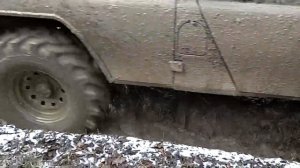 Едем на Белках. Уаз. 417 мотору - тяжко.