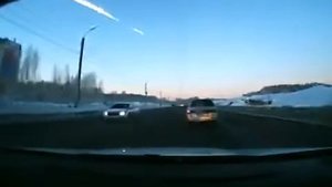 Сгорание метеорита над челябинском