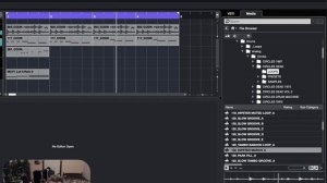 Demonstrating Circles DEAD drum loops in Cubase Media browser