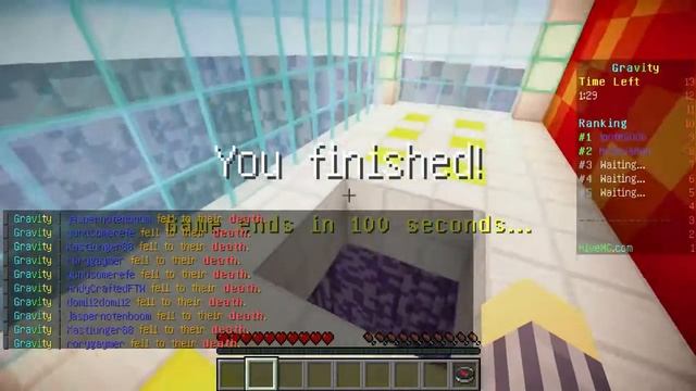 ГРАВИТАЦИЯ В МАЙНКРАФТ NEW MINI GAME HiveMC!!! смотреть онлайн