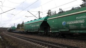 2ЭС6-152 "Синара" с грузовым поездом