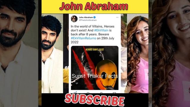 John Abraham New Movie Ek Villain Returns #johnabraham #dishapatani #Shorts