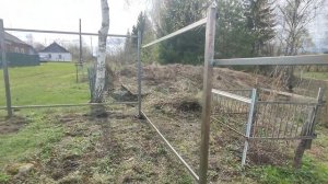 Изготовление металлического каркаса забора под профлист.