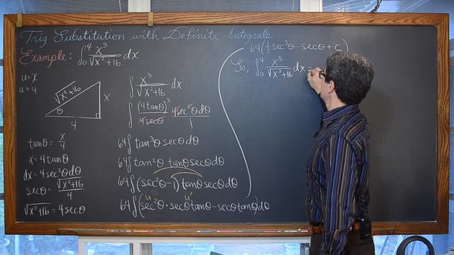 Definite Integration by Trigonometric Substitution Calculus 2 BC смотреть онлайн