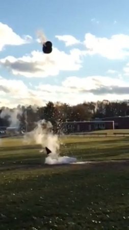 Acadia science teachers do a Liquid Nitrogen Demo