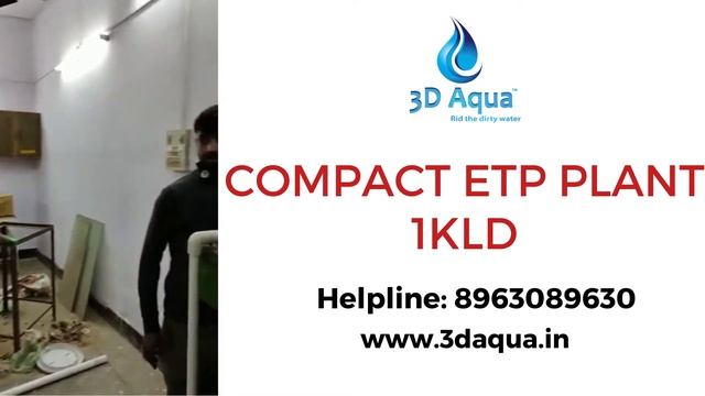 COMPACT ETP PLANT 1KLD by 3D Aqua Water Treatment Company
