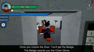 How to get The accident badge (Chain glove) in slap battle | Roblox