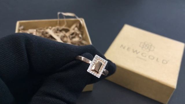 ! Кольцо 096067 из красного золота 585 пробы с фианитами смотреть онлайн