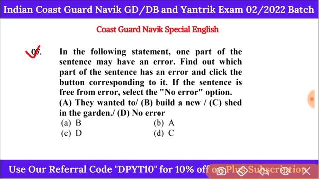 Coast Guard Navik GD/DB Exam Practice Set 2022 !! English for Coast Guard Navik GD/DB & Yantrik Exa смотреть онлайн