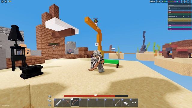 Roblox Bedwars But I CANT Use BLOCKS! IMPOSSIBLE CHALLENGE?!? 😱 + VOICE REVEAL 🎤
