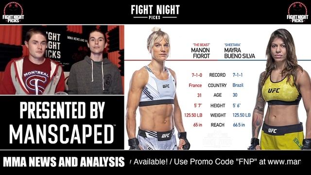 UFC Fight Night: Manon Fiorot vs. Mayra Bueno Silva Prediction