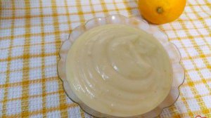 Заварной крем с цедрой лимона