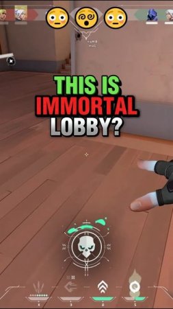 SO THIS IS IMMORTAL LOBBY? hmmm...  #valorant #valorantclips