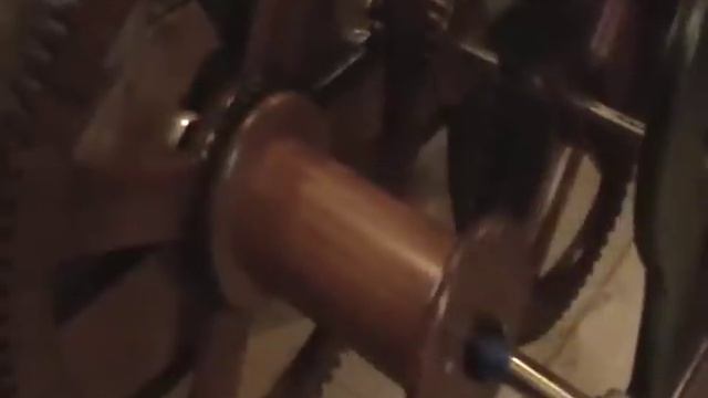 huge wooden gear clock under way смотреть онлайн