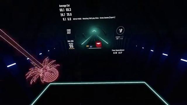 Pineapple Sabers And Weird Angles | 84.27% #6 | Vertex Gamma | Beat Saber смотреть онлайн