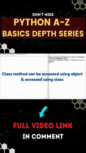 python class method | #oopsinpython #coding