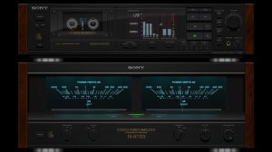 SONY CASSETTE DECK TC - RX80 / SONY POWER AMPLIFIER TA - N77ES ( REAL TIME EMULATOR - 4K VIDEO )