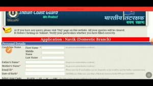 Indian Coast Guard Navik DB Online Form Starts Now | How to Apply with your phone in 5 Minutes