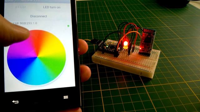Arduino Bluetooth RGB LED control