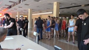 Взвешивание борцов 2022, до 24 лет.