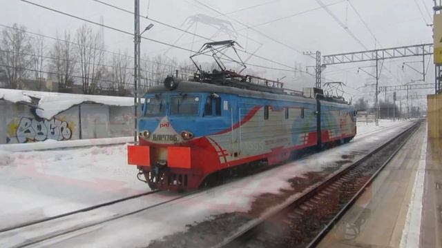 Электровоз-Лаборатория ВЛ11М-178 станция Внуково 5.03.2019 смотреть онлайн