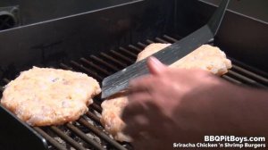 How to grill Sriracha Shrimp & Chicken Burgers in 2 Minutes | Recipe