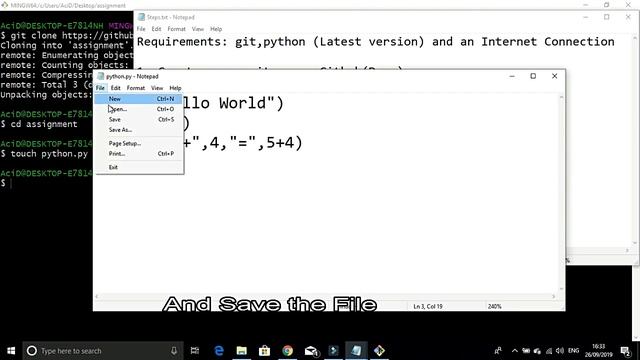 How to Push a Local Repository File to GitHub Repository | GitHub | Programming смотреть онлайн