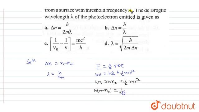 A photon of frequency n causes photoelectric emmission from a surfece with thereshold смотреть онлайн