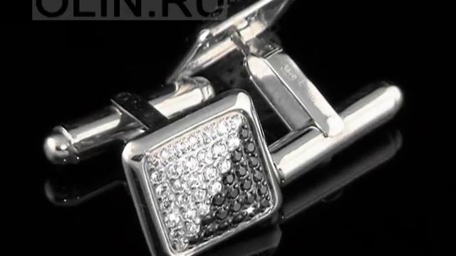 Запонки с черными фианитами из золота смотреть онлайн