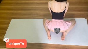 😱 Mini Skirt Dress Yoga Stretching ｜｜ Hot Yoga Contortion at Home #001