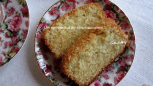 Сметанный кекс с кокосовой стружкой