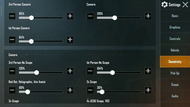 Pubg Mobile Sensitivity Xiaomi Note 4/4x Without gyroscope