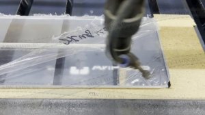 Лазерная гравировка акрила 10мм прозр