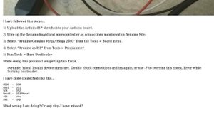 Arduino: Error while boot loading Atmega 2560 using Arduino Mega 2560 (2 Solutions!!)