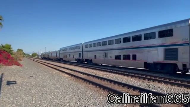 Amtrak 4 at the Pioneer Boulevard railroad crossing in Pico Rivera CA смотреть онлайн