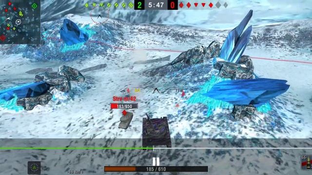 Режим "Гравитация" малышь шустрит по Луне, в Ангар на лету(AMX ELC bis) WoT Blitz⚡ смотреть онлайн