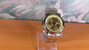 Мужские наручные механические часы скелетоны Kronen & Sohne