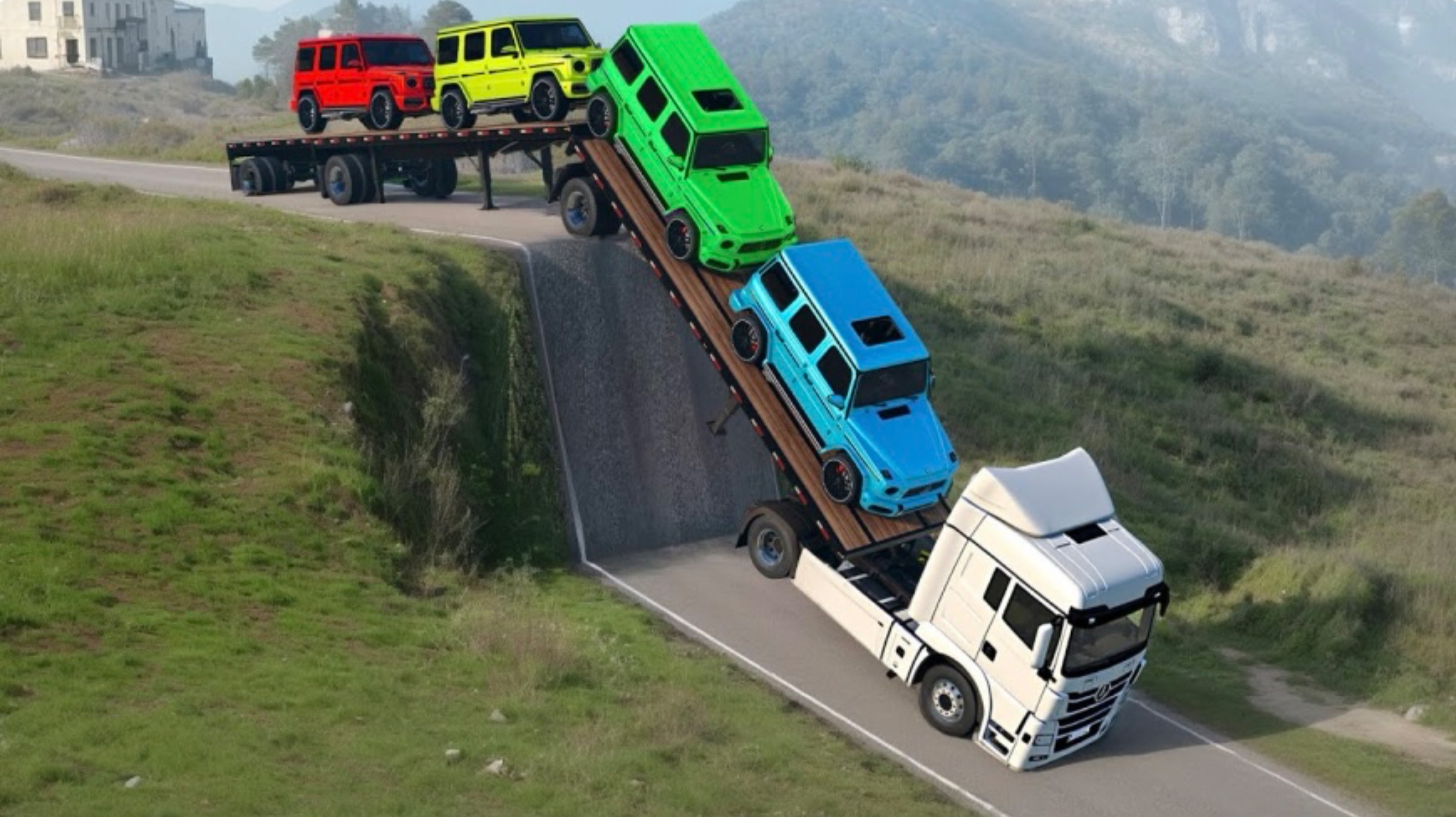 Опасная дорога ⛔️ В BeamNG drive смотреть онлайн