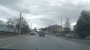 Едем по улицам Бахчисарая (Подгорная, Симферопольская, Фрунзе, Мира)